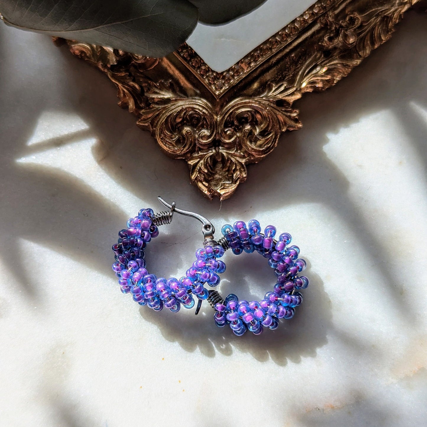 Boucles d'oreilles Rocailles "Sirène"