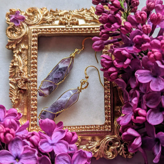 Amethyst earrings