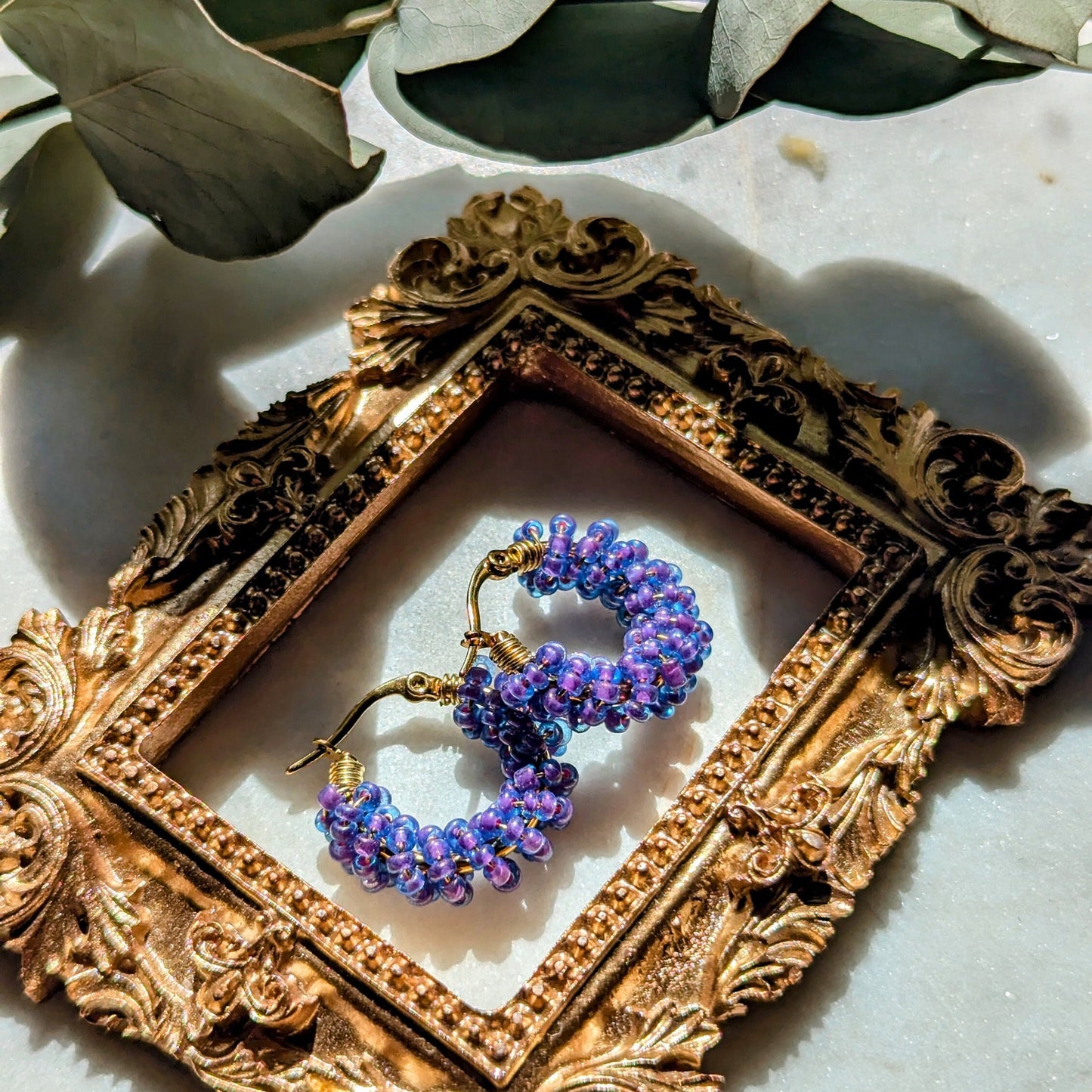 Boucles d'oreilles Rocailles "Sirène"