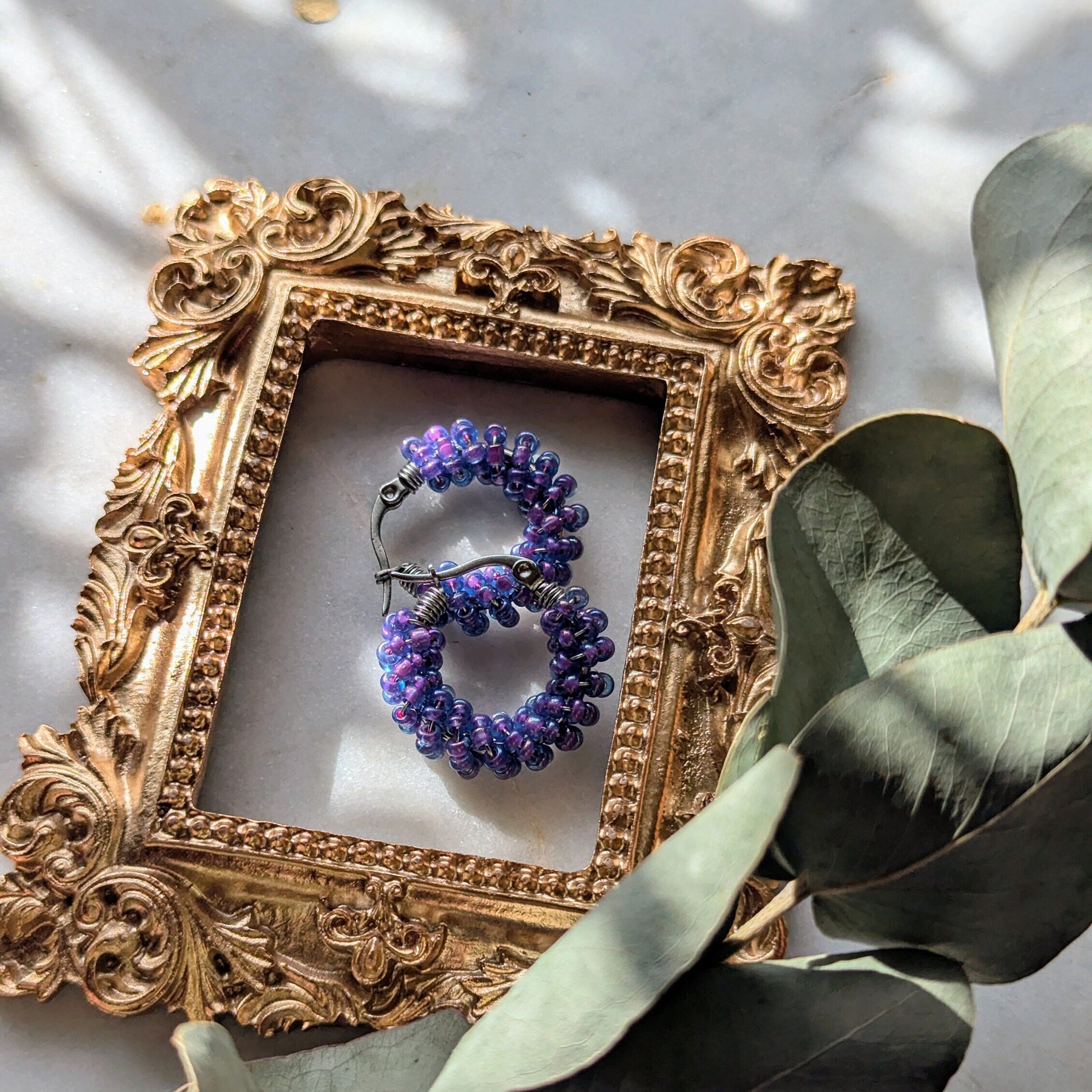 Rocailles earrings "Mermaid"