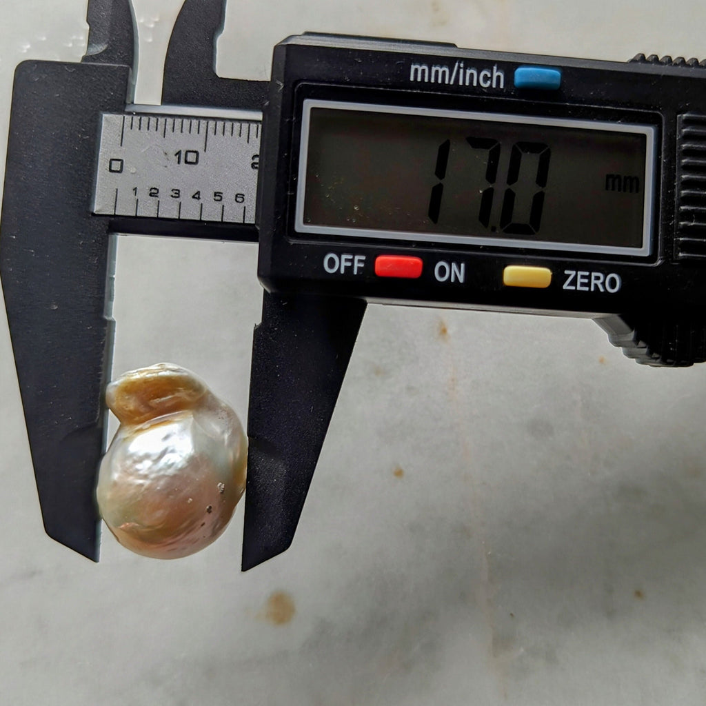 Ohrstecker "Flameball Glam" – mit großen Flameball Barockperlen