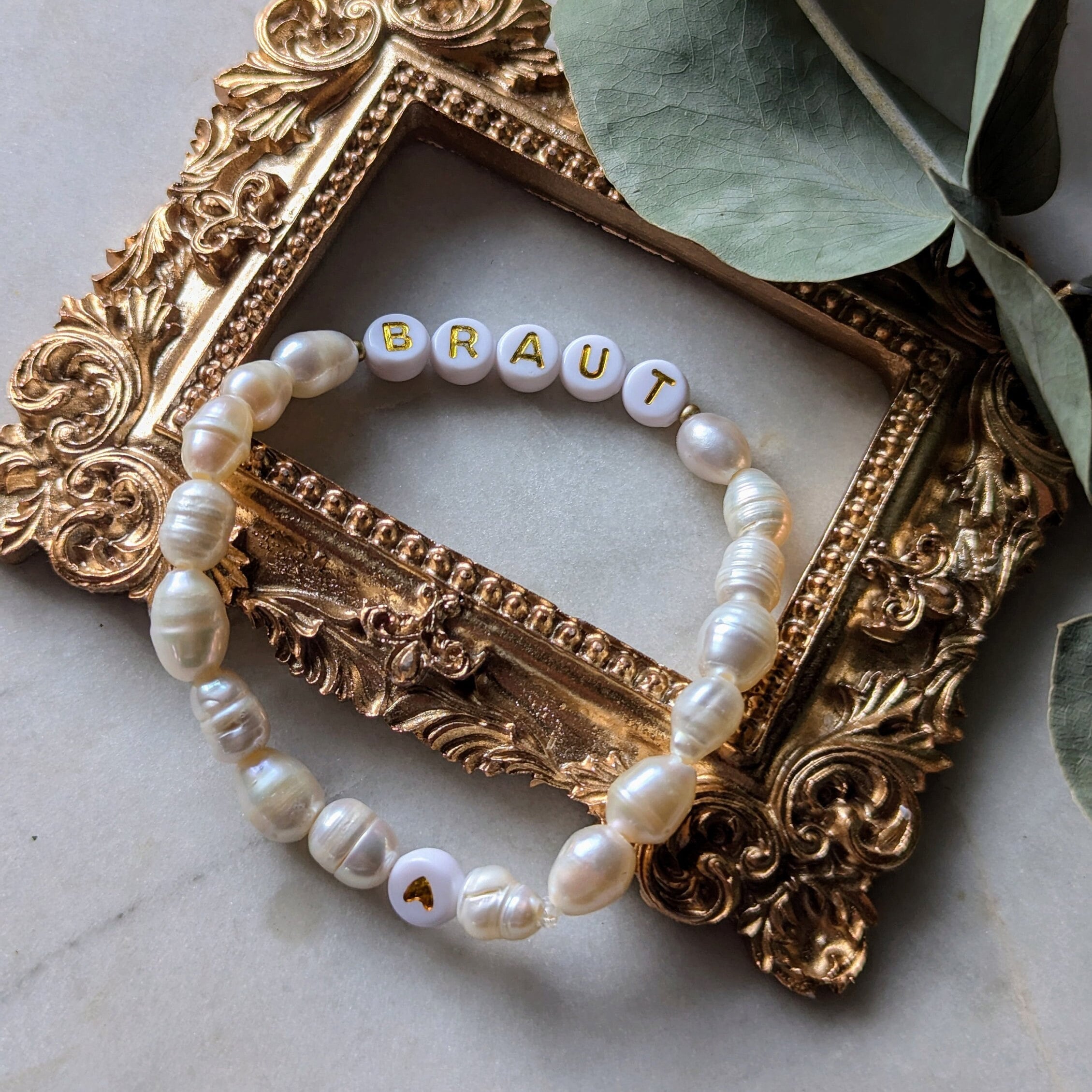 Bride &amp; Maid of Honor Bracelet with Freshwater Pearls