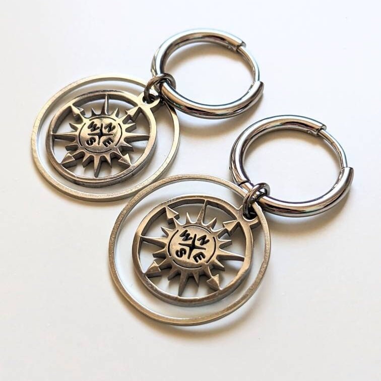 Kompass Creolen "Reiselust": Dein Wegweiser für grenzenlose Abenteuern