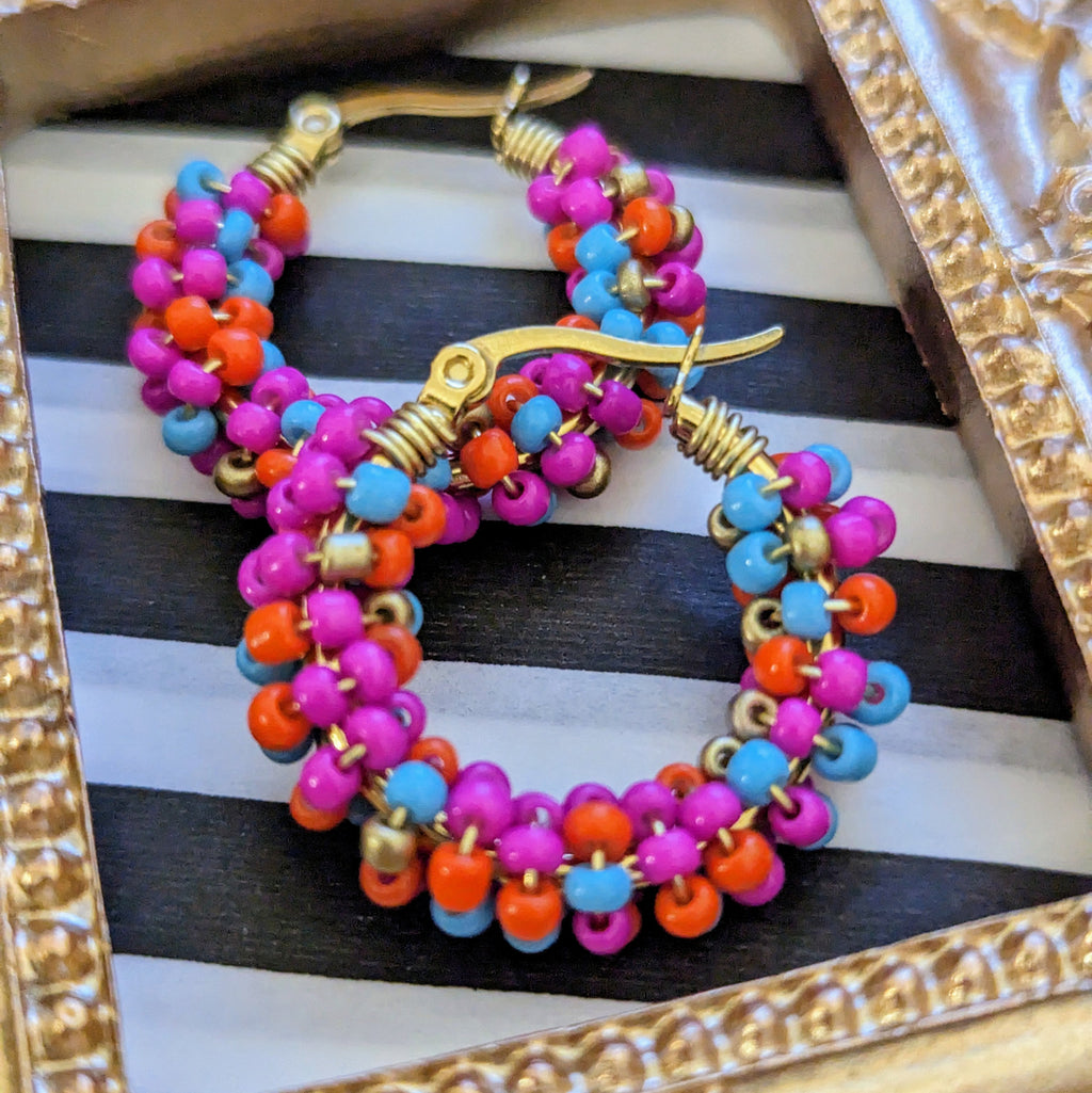 Rocailles earrings "Confetti"