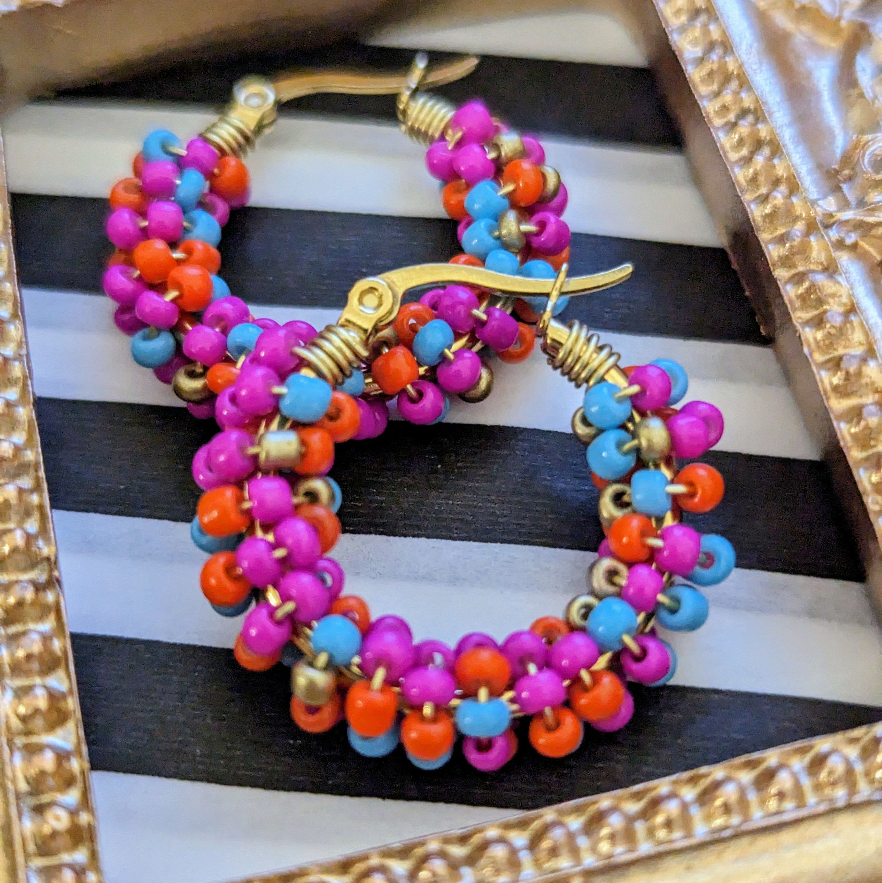 Rocailles earrings "Confetti"