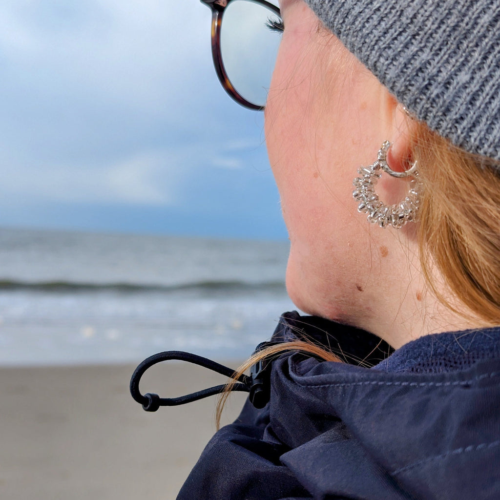 Rocailles earrings "Glitter"