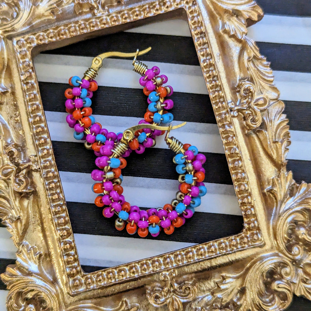 Rocailles earrings "Confetti"