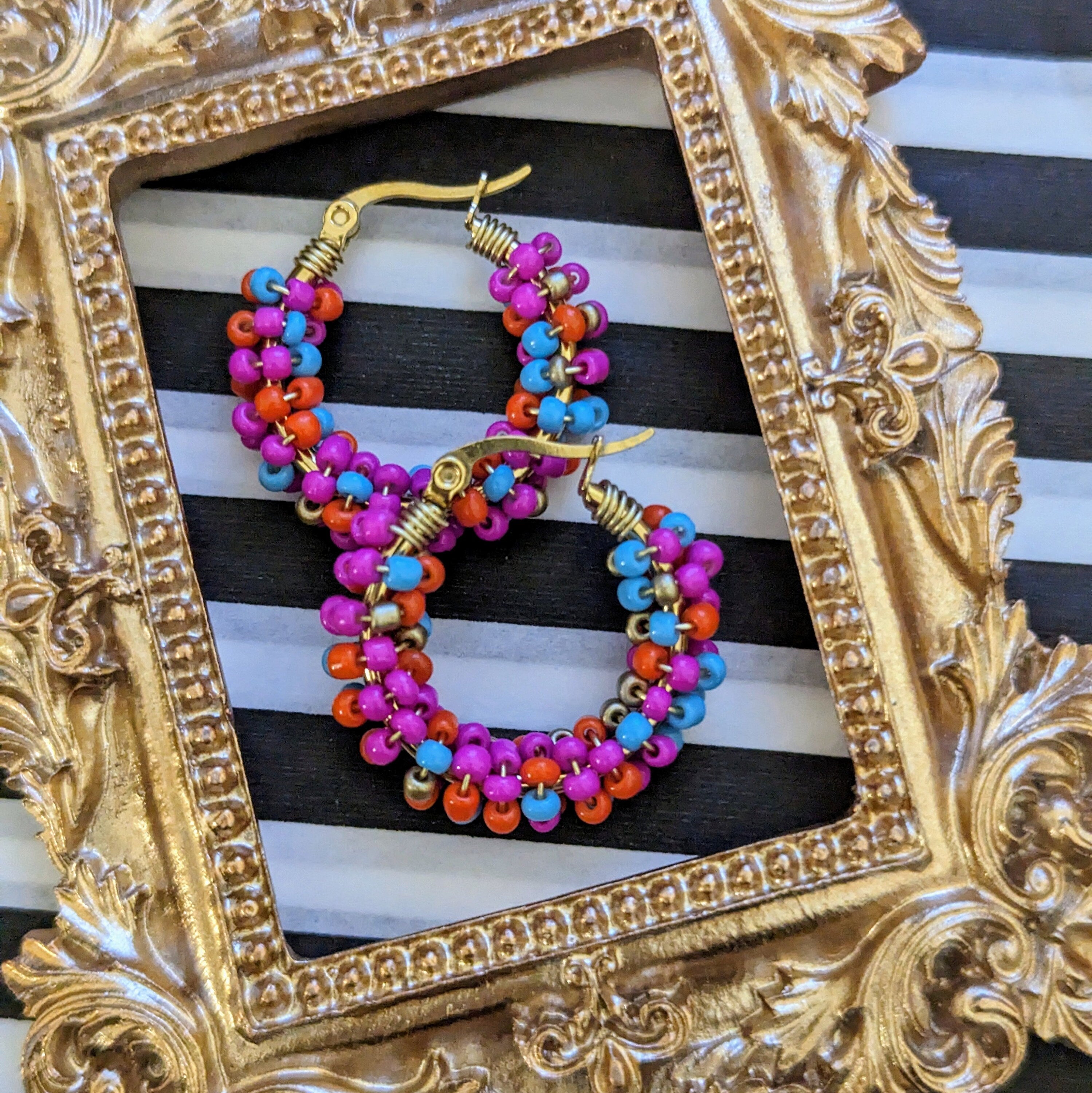 Rocailles earrings "Confetti"