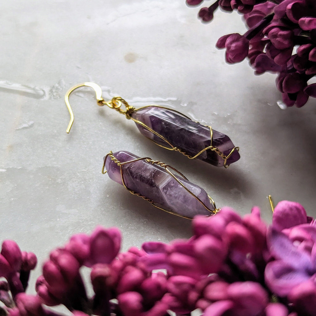 Ohrhänger Amethyst Aura: Dein persönlicher Quell der inneren Ruhe