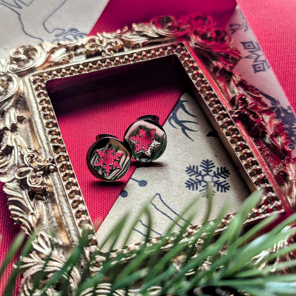 Ohrstecker "Winter Wonderland" – Schneeflocken & Edelstahl