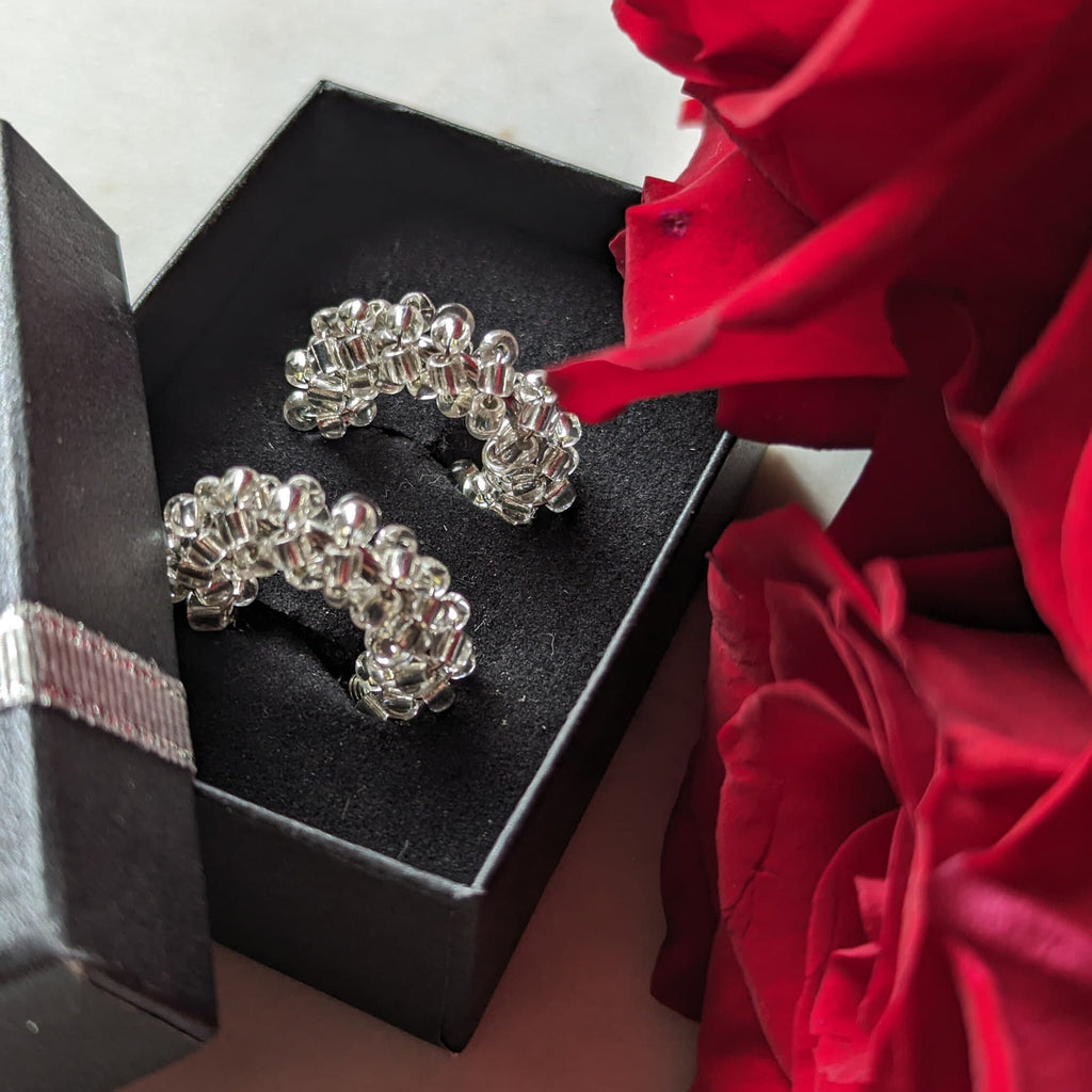 Rocailles earrings "Glitter"