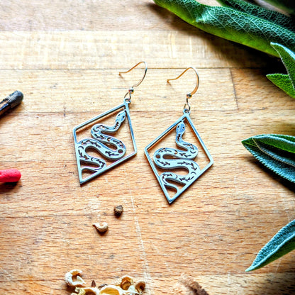 Boucles d'oreilles avec motif serpent