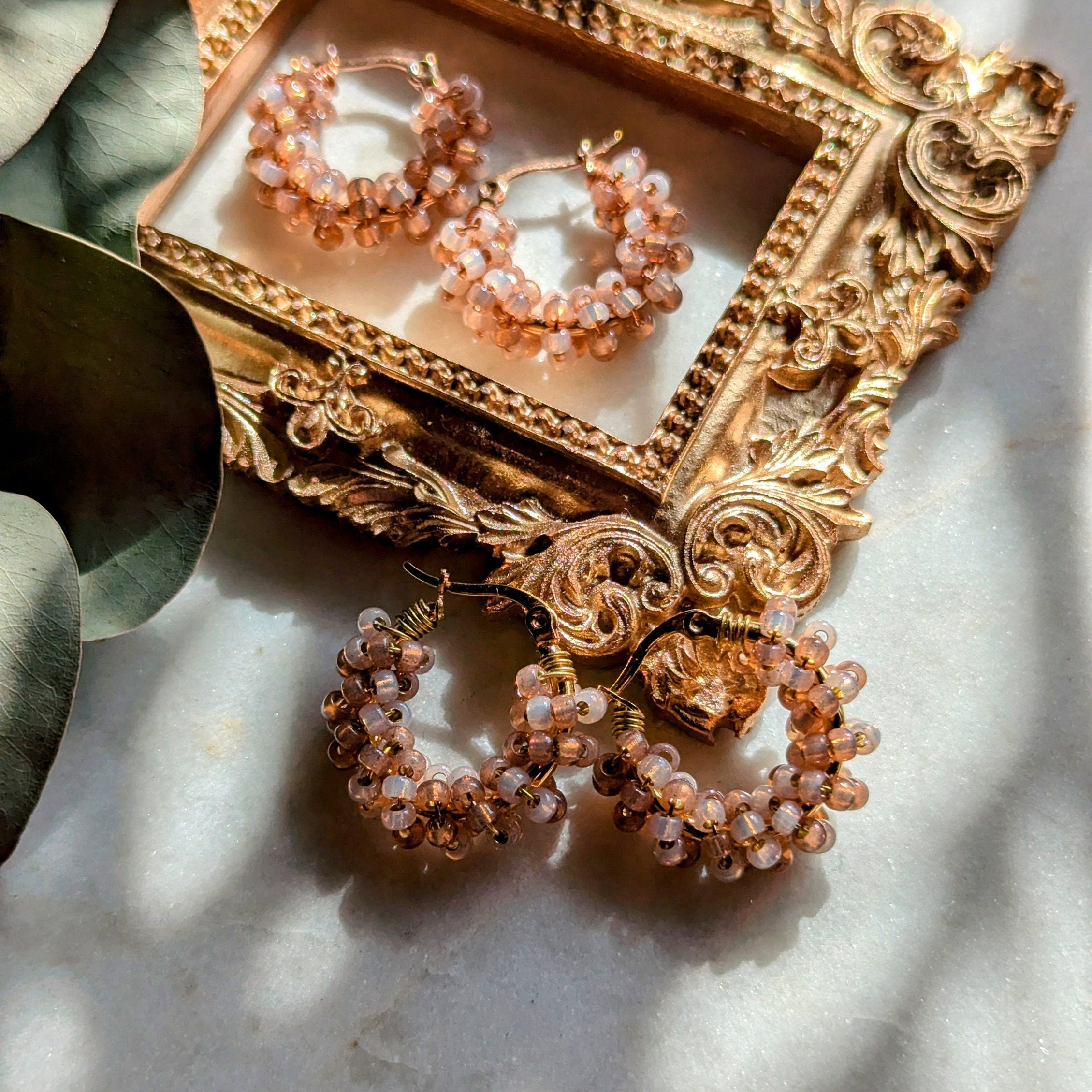 Rocailles earrings "Rosalie"