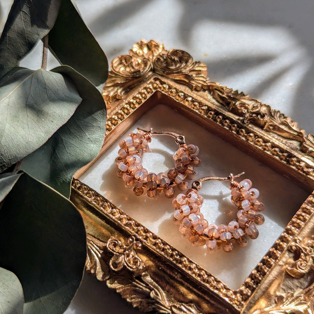 Rocailles earrings "Rosalie"