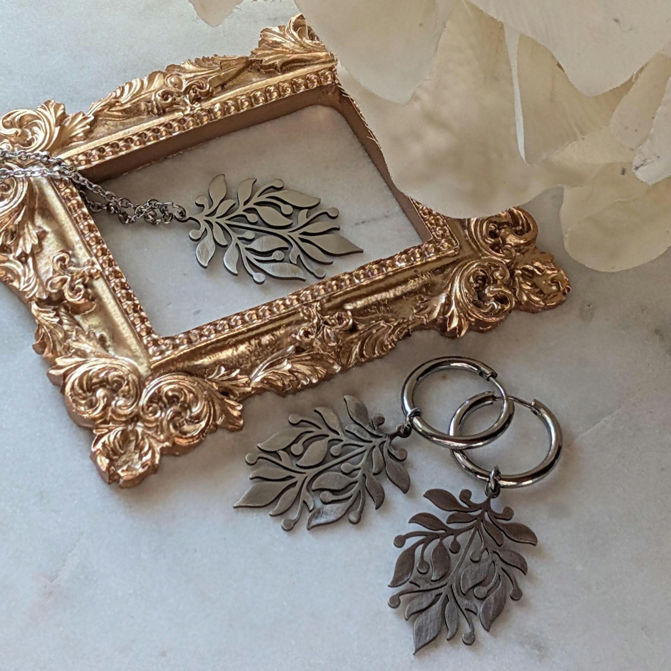 Schmuckset "Vintage Ornament" aus Edelstahl