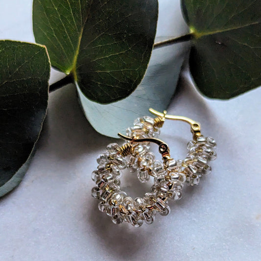 Rocailles earrings "Glitter"