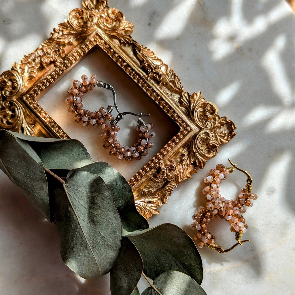 Rocailles earrings "Rosalie"