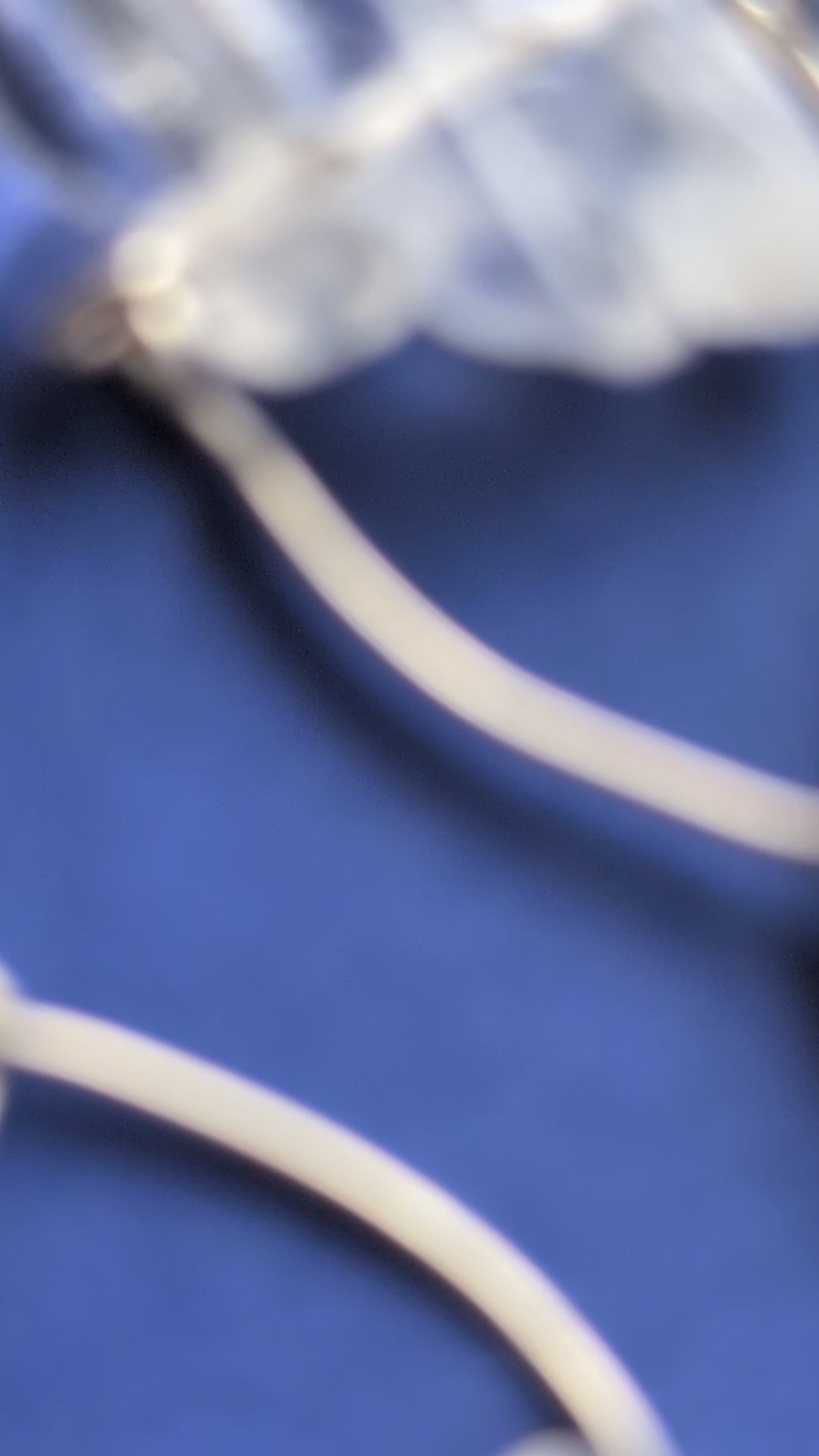 Firn Glacier - Ohrhänger mit Eiszapfen aus Quarzsplittern