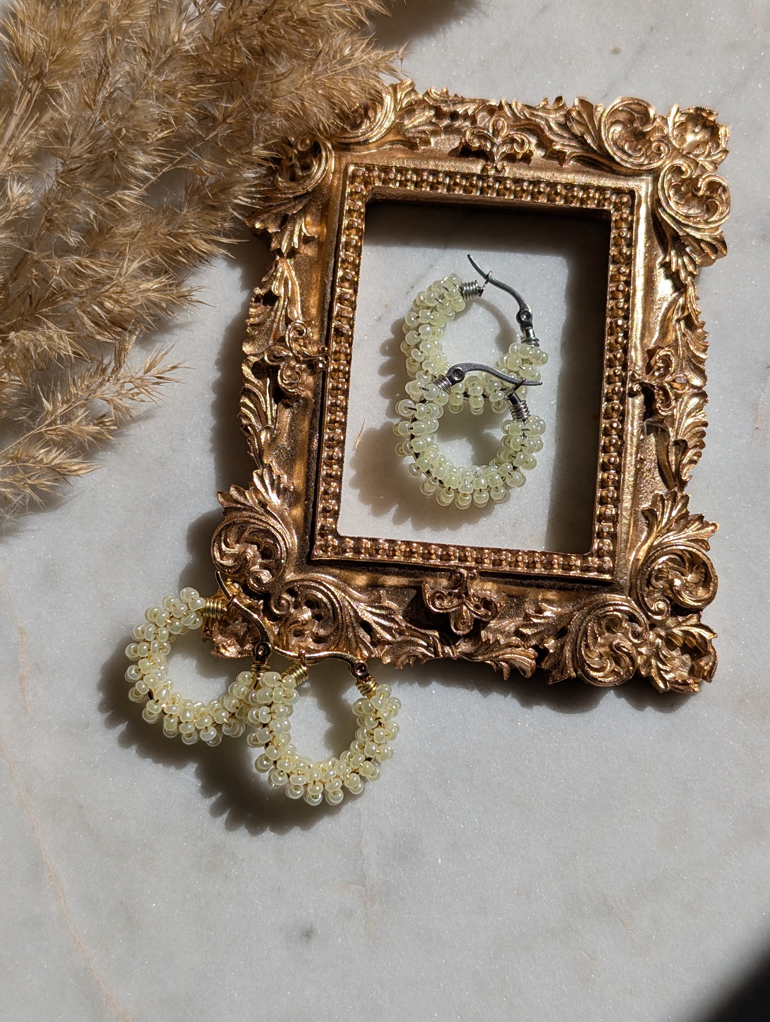 Jellyfish rocaille earrings