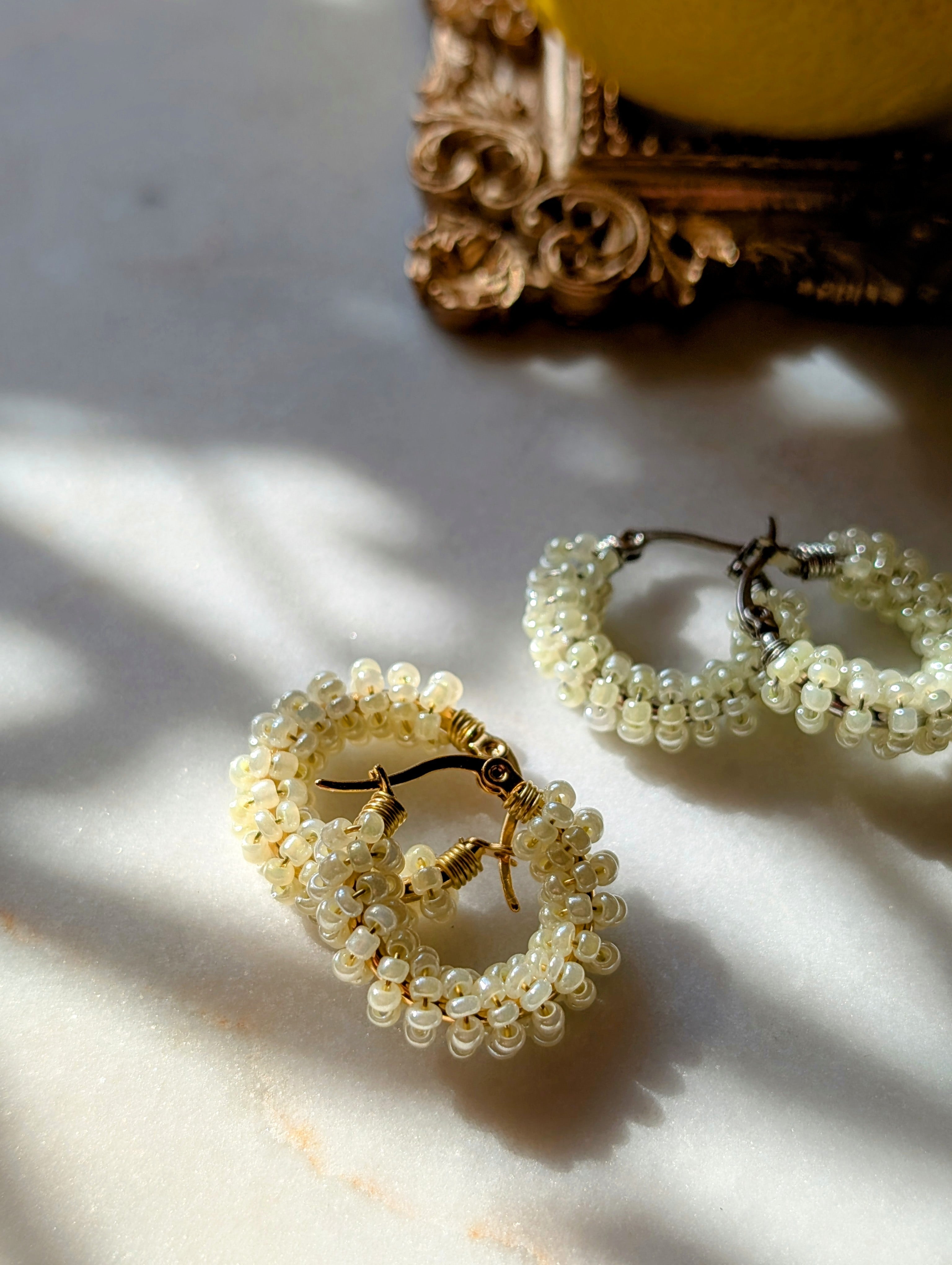 Jellyfish rocaille earrings