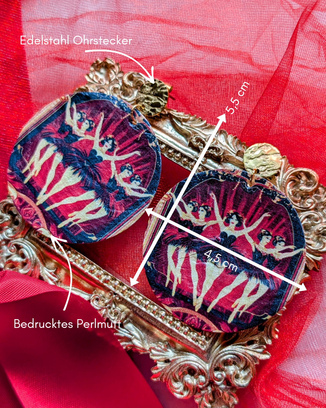 Ballerina-Ohrstecker "Die Tänzerinnen"