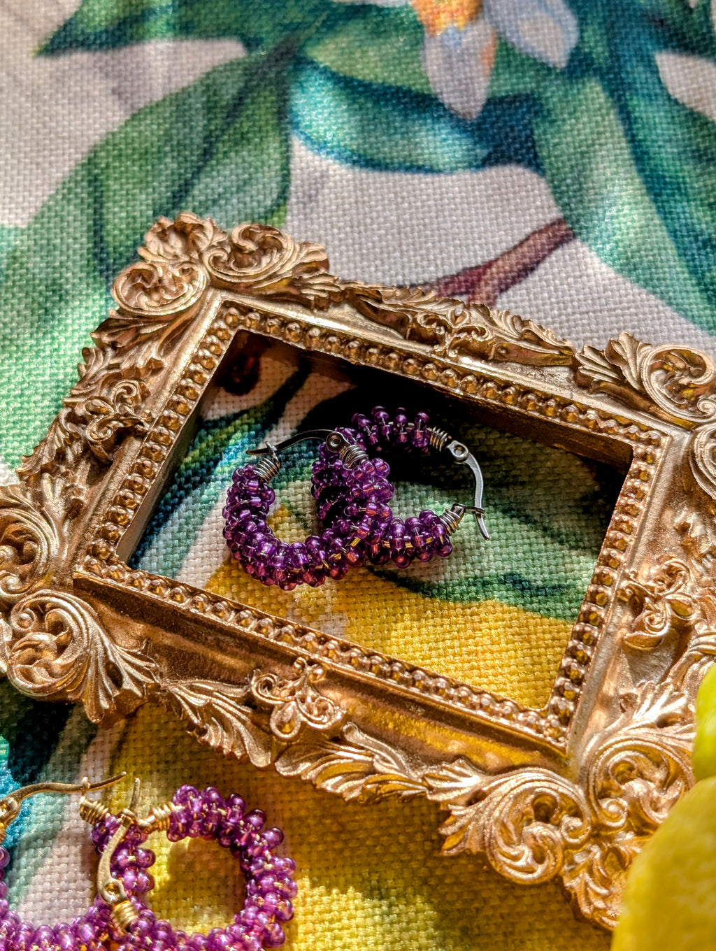 Boucles d'oreilles rocaille méduses