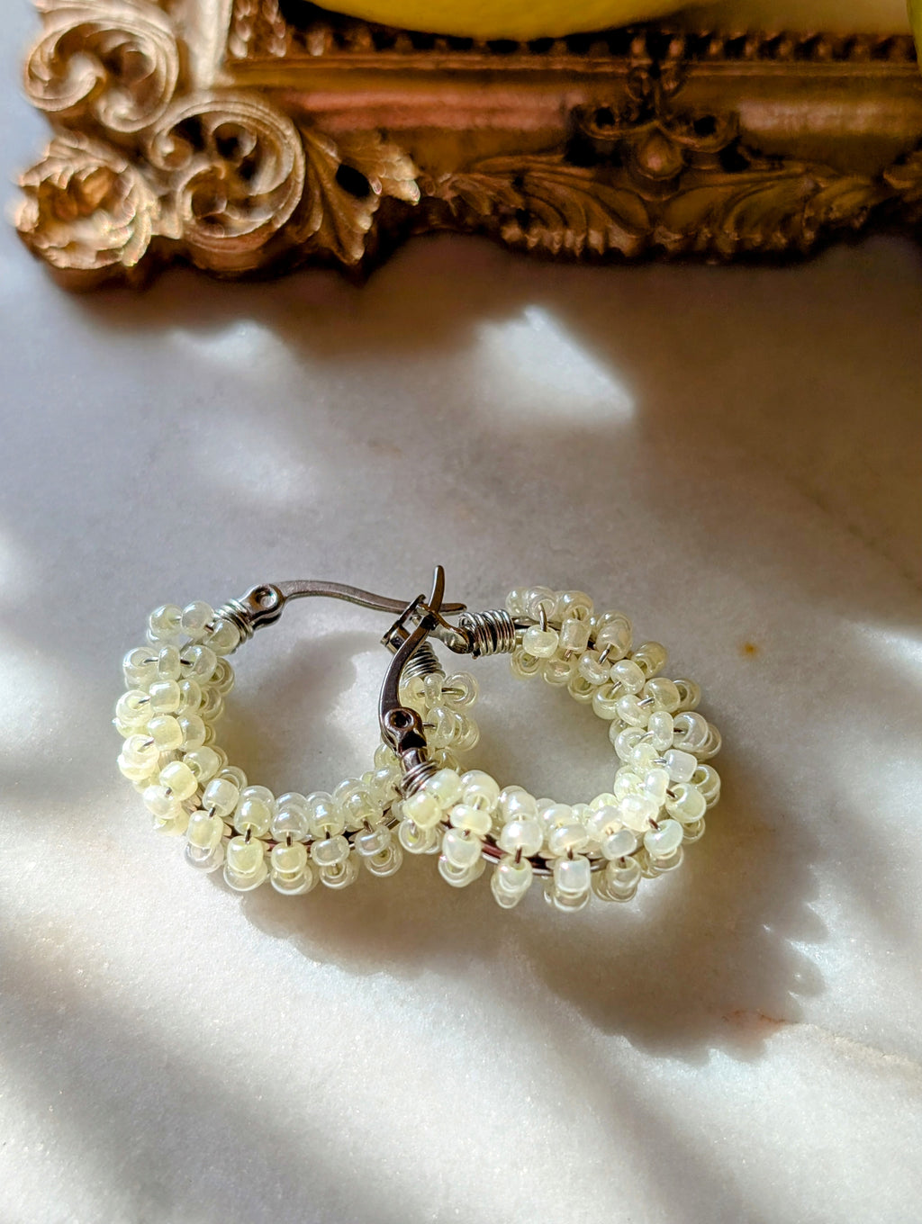 Jellyfish rocaille earrings