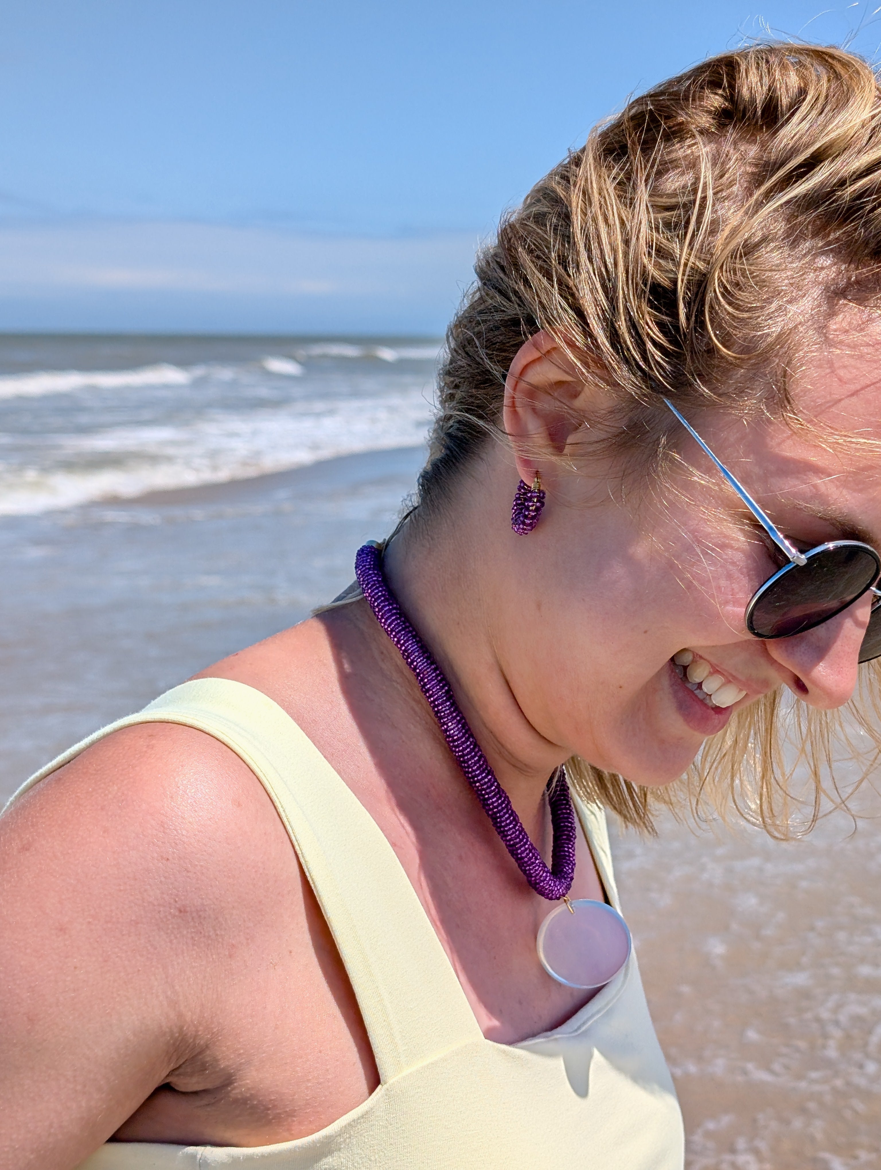 Boucles d'oreilles rocaille méduses