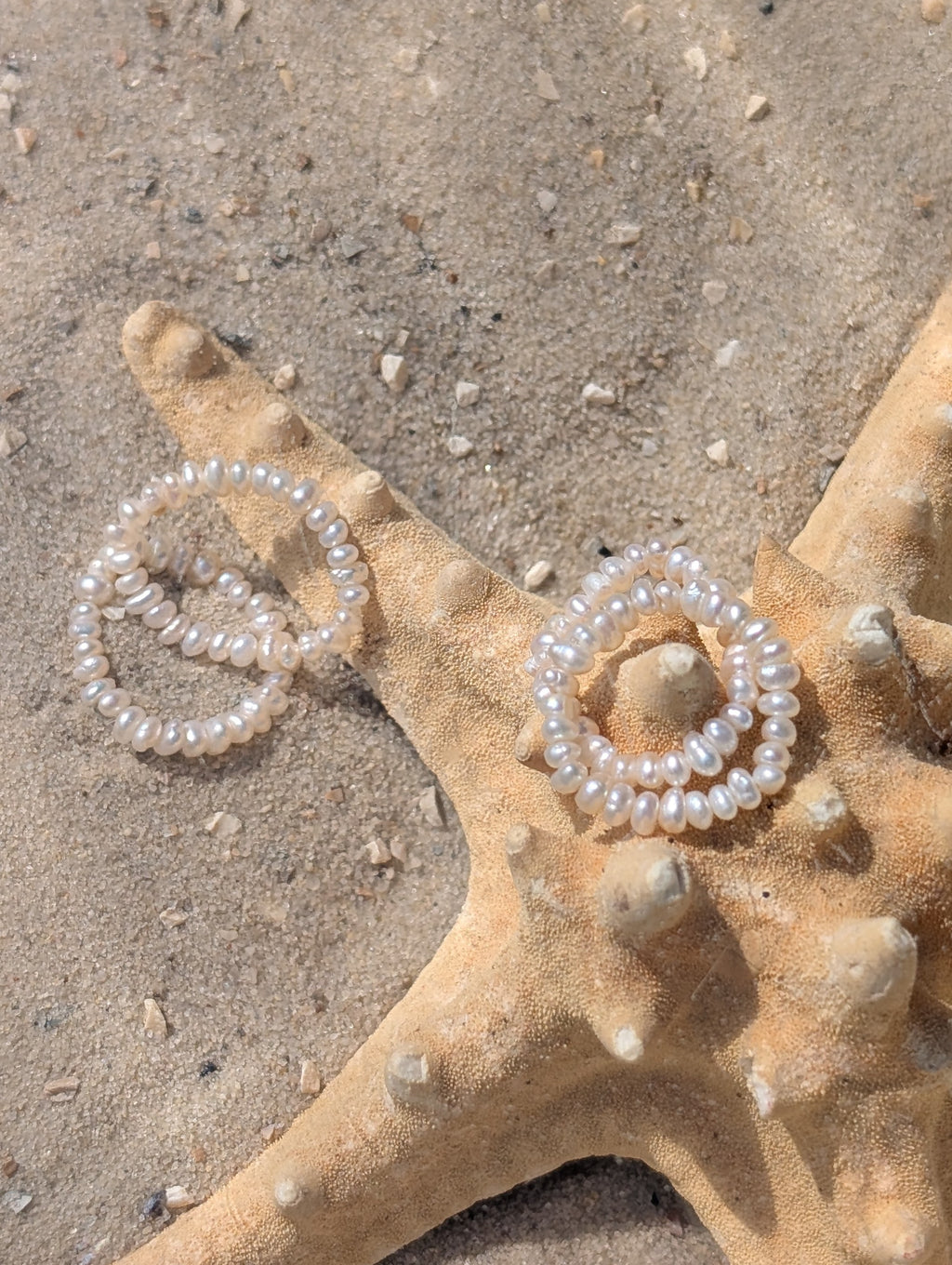 Elastischer Perlenring "Luna"