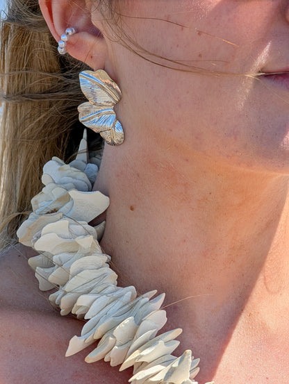 Statement Ohrstecker "Bali-Blätter"