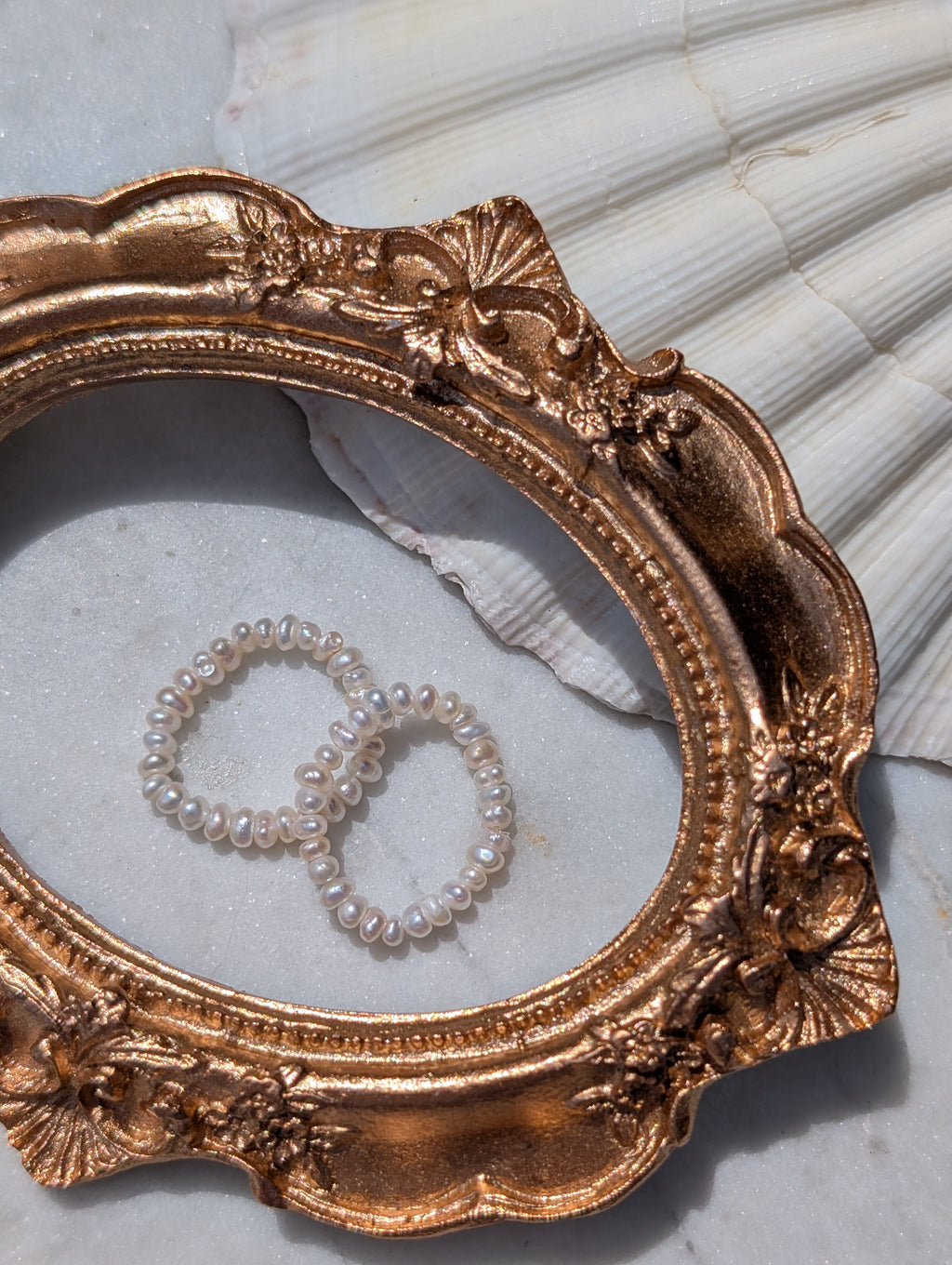 Elastischer Perlenring "Luna"