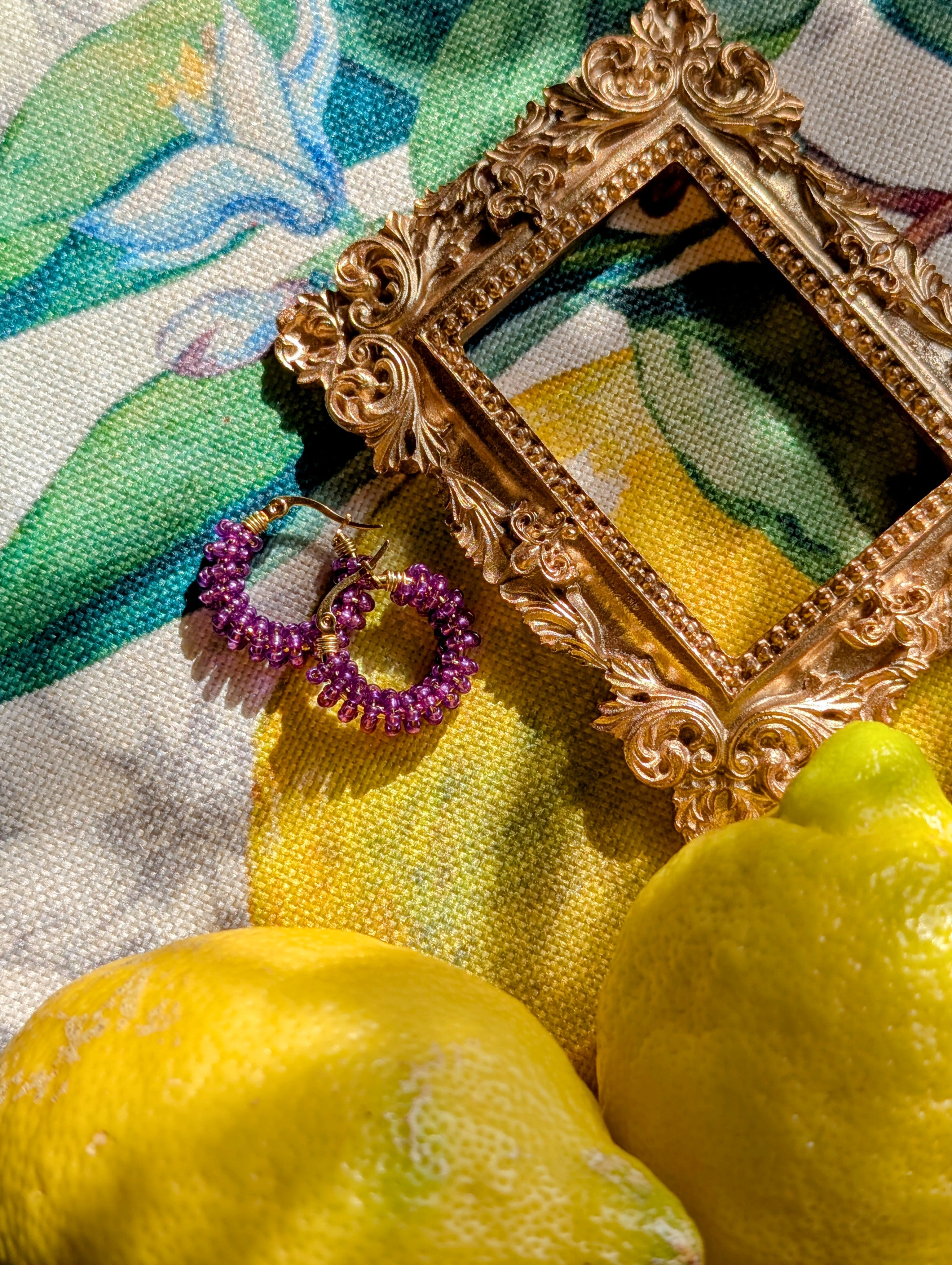 Boucles d'oreilles rocaille méduses