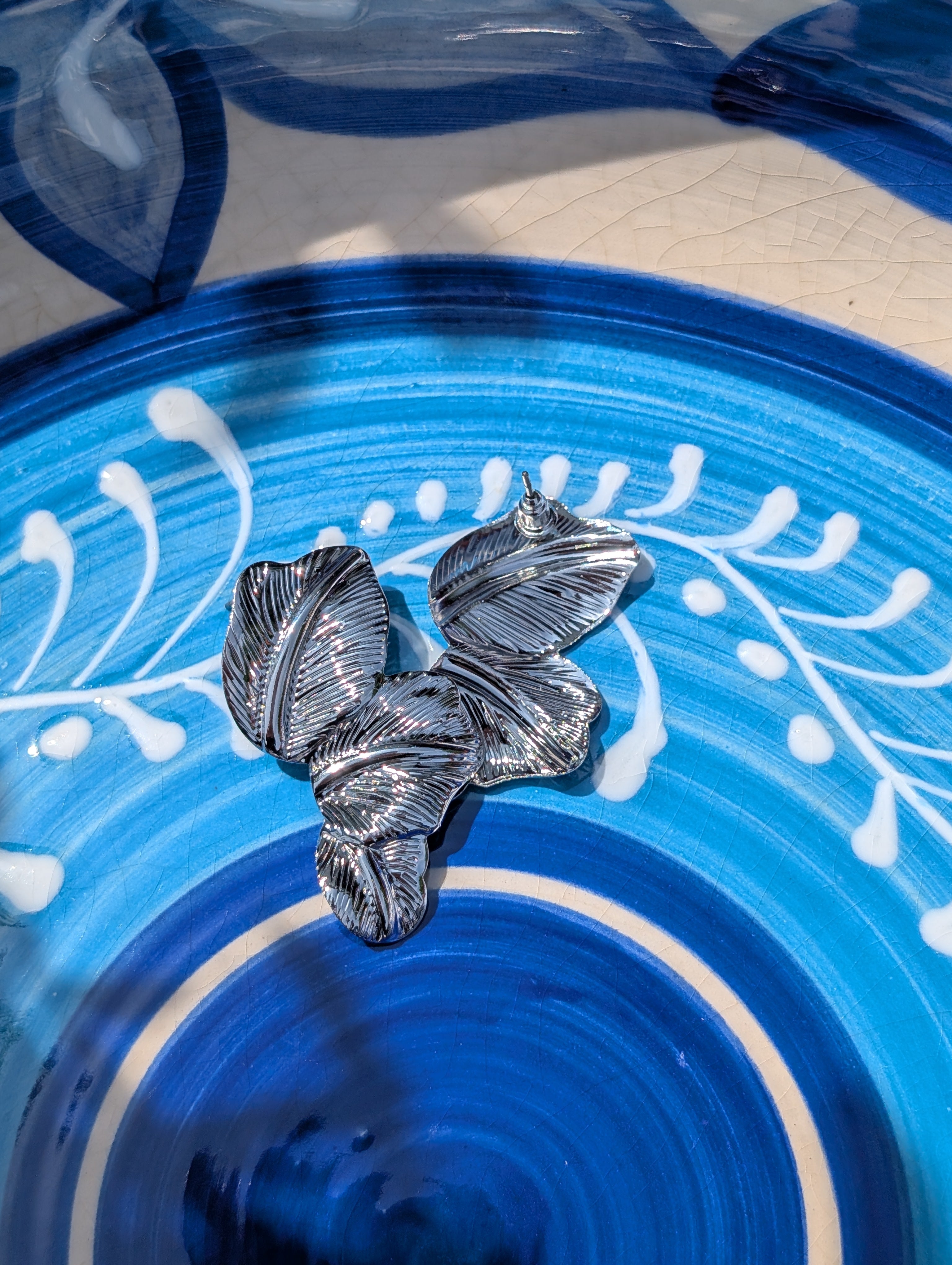 Statement Ohrstecker "Bali-Blätter"