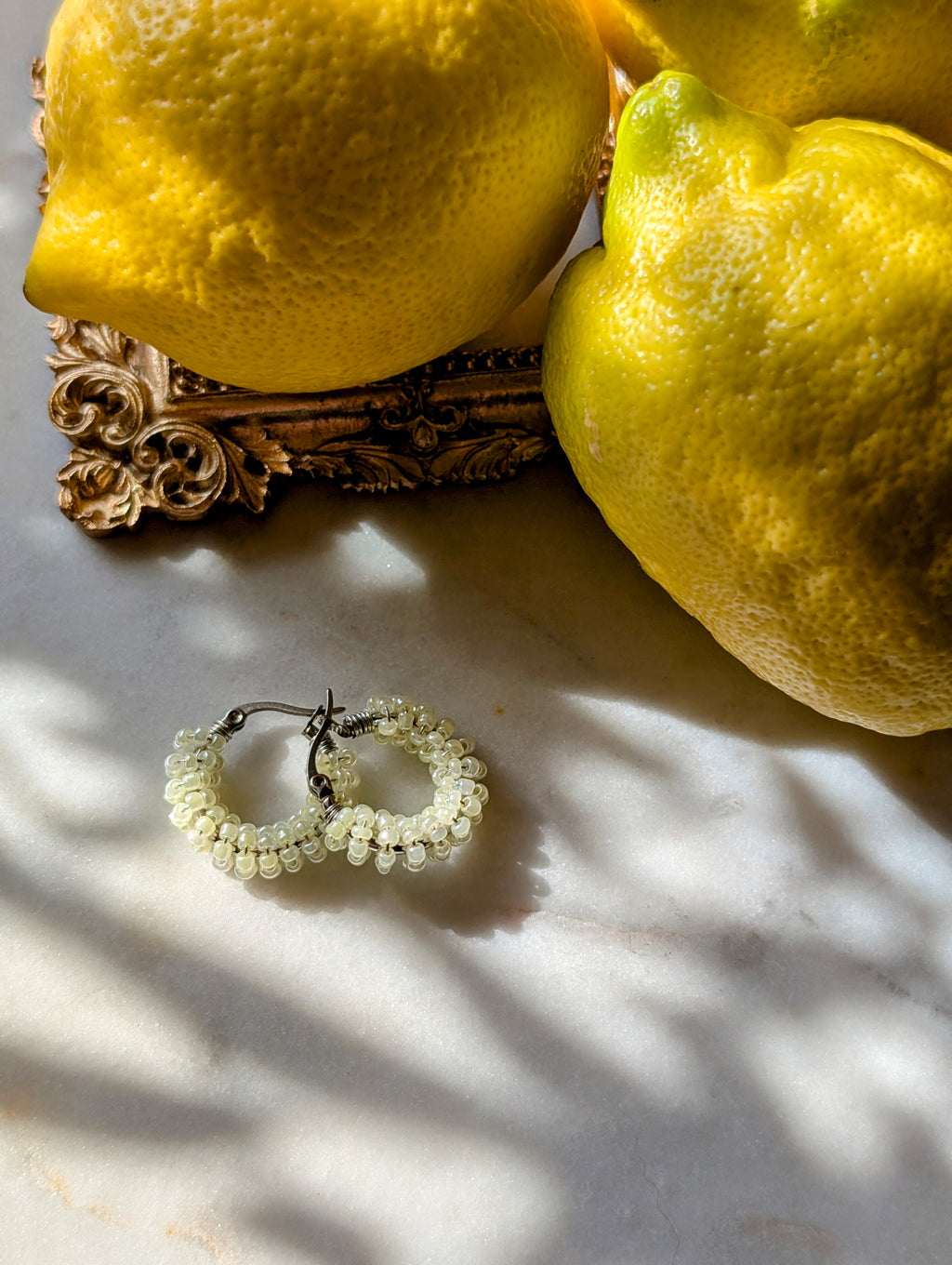 Jellyfish rocaille earrings