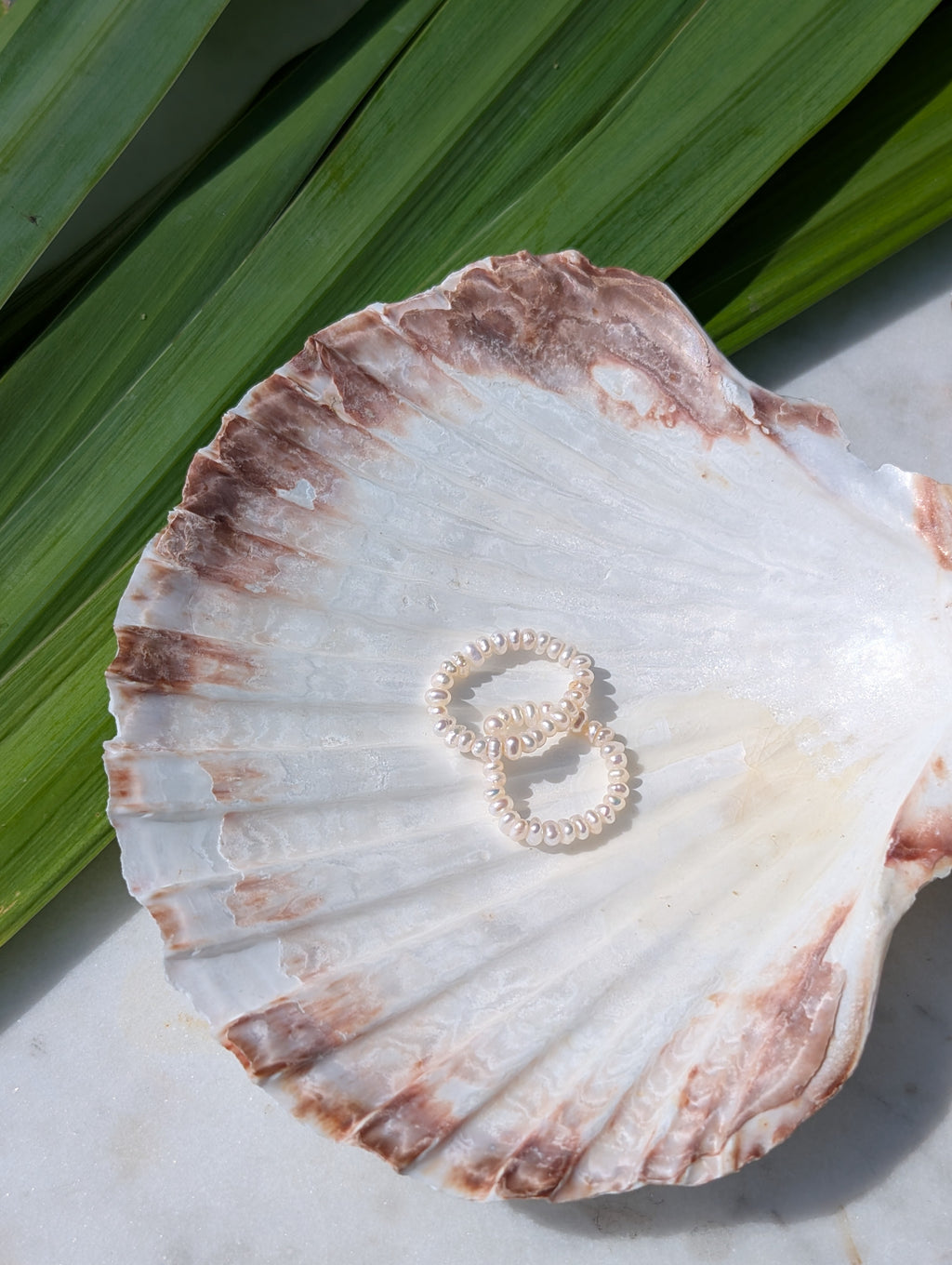 Elastischer Perlenring "Luna"