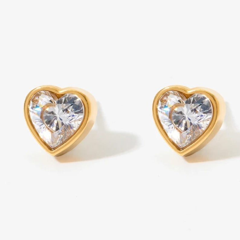 Edelstahl Ohrstecker „Pure Love“