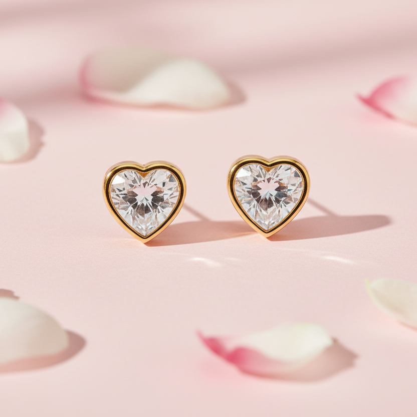 Edelstahl Ohrstecker „Pure Love“