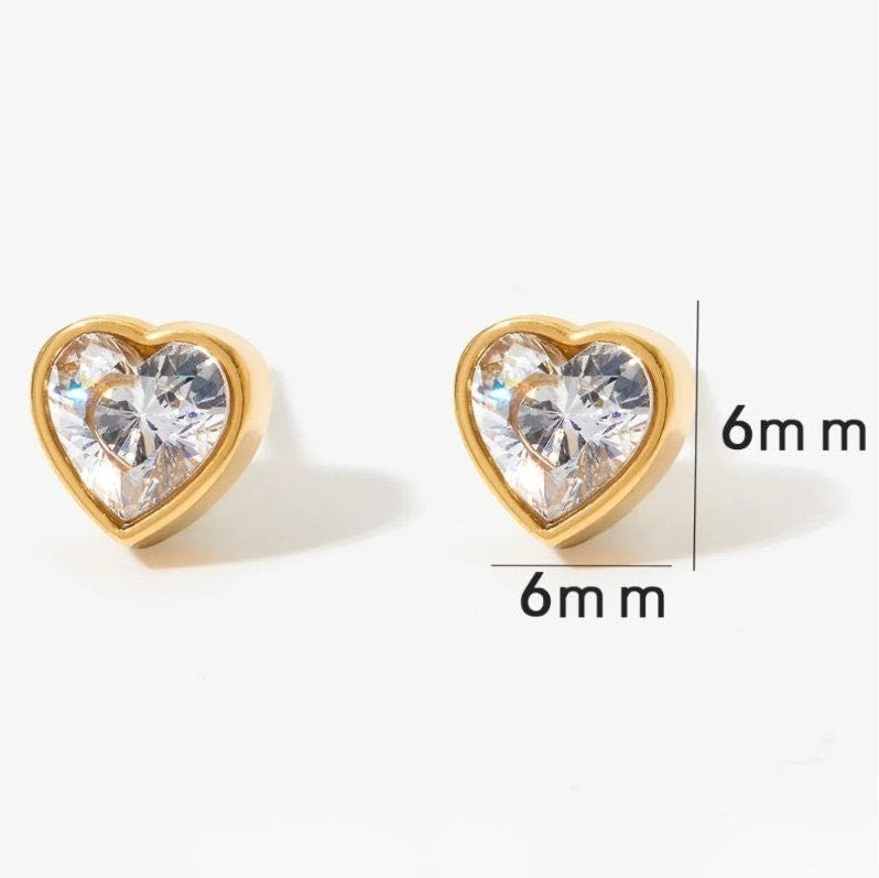 Edelstahl Ohrstecker „Pure Love“