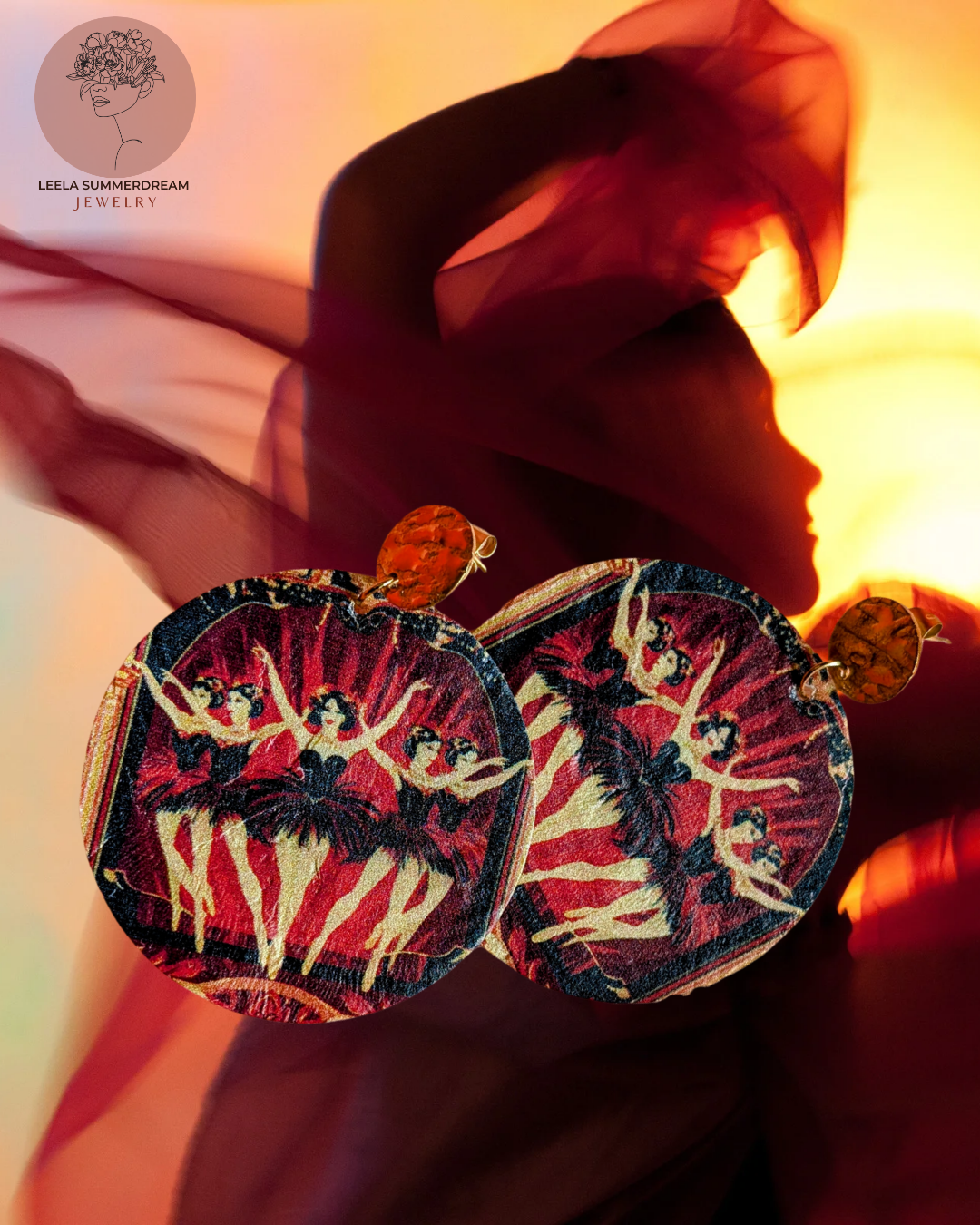 Ballerina-Ohrstecker "Die Tänzerinnen"